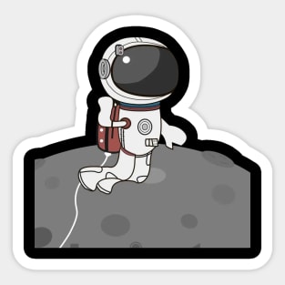 beautiful design of a funny and cute alien Sticker